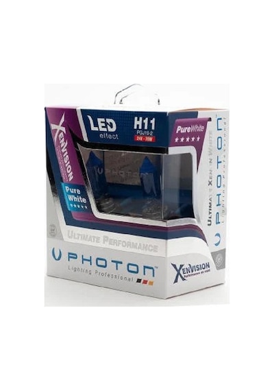 Photon H4 12v 60/55w Xenvision Pure White Fog+ Ampul 2li
