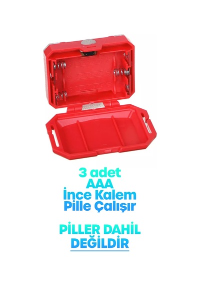 3 Modlu Pilli Kafa Lambası Kampçı Tamirci Balıkçı Outdoor Kafa Feneri Işığı Dörtgen K4108 Çok Renkli