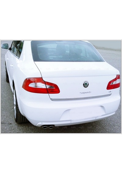Skoda Superb Krom Bagaj Alt Çıtası 2008-2015 Arası Paslanmaz Ç.