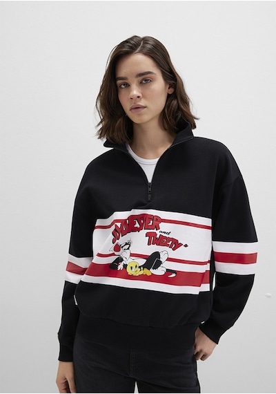 Mavi - Siyah Sweatshirt 1s10472-900 Siyah