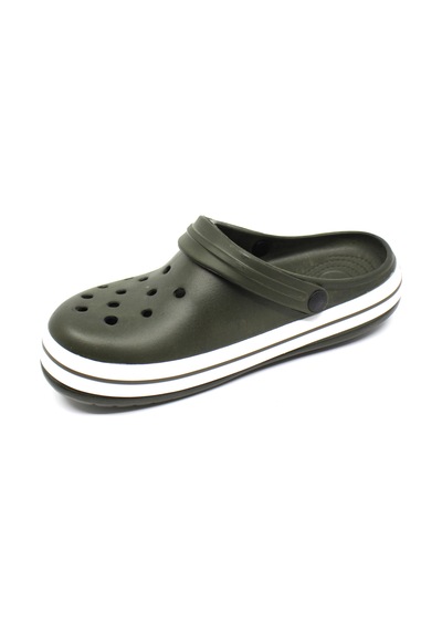 Akınalbella Akınal Bella 195 Haki-beyaz-haki Unisex Sabo Terlik Haki