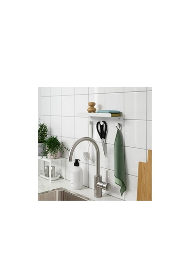 Ikea Enudden Duvar Askısı , Beyaz, 30x8 Cm