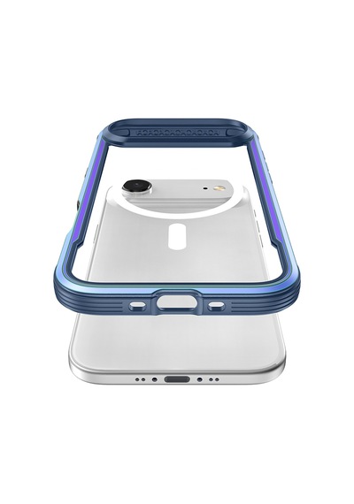 Apple Uyumlu iPhone 17 Air Kılıf M-safe Şarjlı Airbagli Raptic Shield Serisi Şeffaf Kapak Colorful