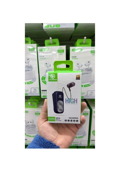 Yk25pro Makaralı Titreşimli Bluetooth Kulaklık Dijital Göstergeli Siyah - 917238389