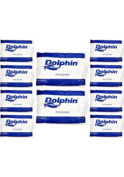 Dolphin Şeffaf Eldiven Pe 10 Kutu 10 X 100 Adet