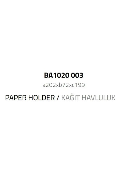 System Dorado Kağıt Havluluk Krom Renk Ba1020 003 Cr Çok Renkli