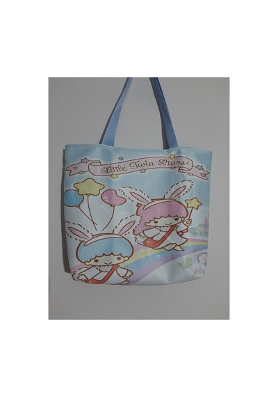 Owl Bag Sanrio Kawai - Little Twin Stars Desenli Tasarım Kumaş Omuz Çantası Çok Renkli