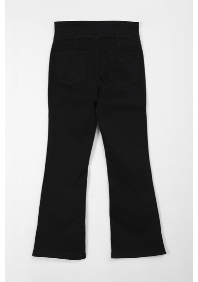 Bluew White Kadın Siyah Flare Esnek Tayt Jean Pantolon