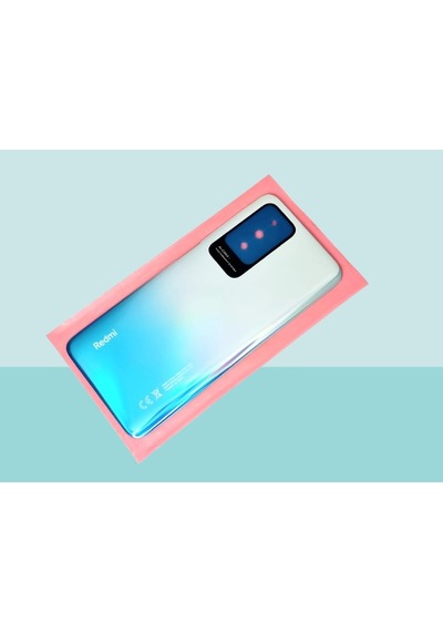 Tkgz - Xiaomi Redmi 10 Arka Kapak Batarya Kapağı - Mavi Çok Renkli