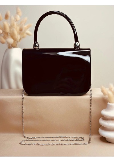 Elora Atelier Elora Gloss Siyah Çanta Çok Renkli