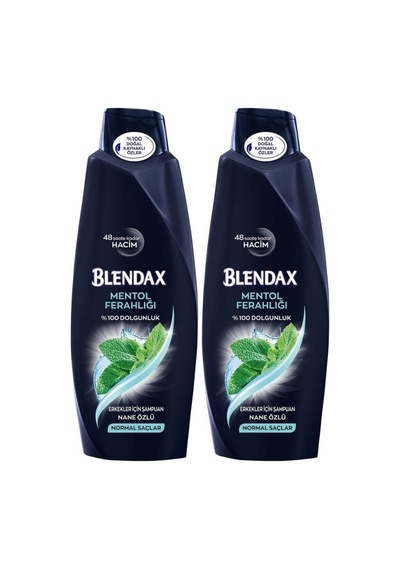 Blendax Men Mentol Ferahlığı Nane Özlü Şampuan 2 x 470 ML