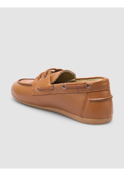 %100 Hakiki Deri Taba Kadın Loafer Taba