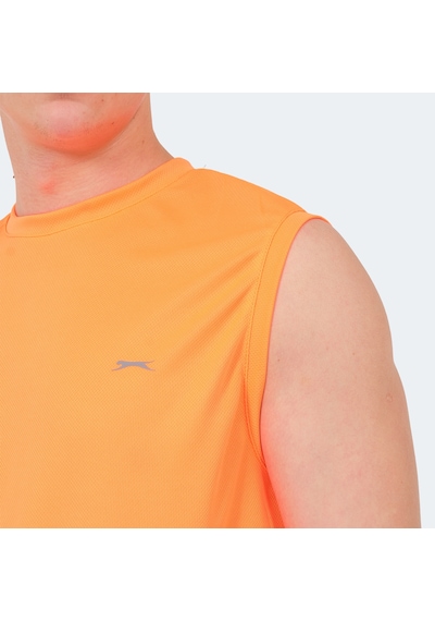 Slazenger RAJYA Erkek Kolsuz Turuncu Tişört