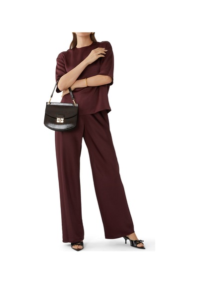 Vince Saten Şort Pantolon Bordo