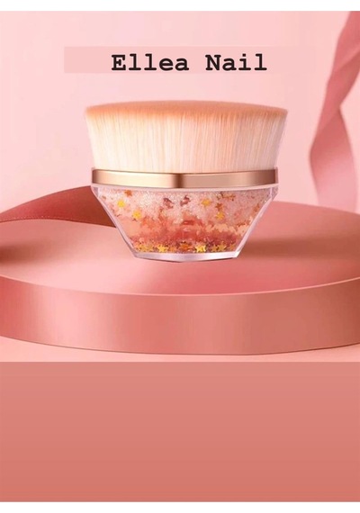 Simli Tırnak Toz Fırçası - Pembe