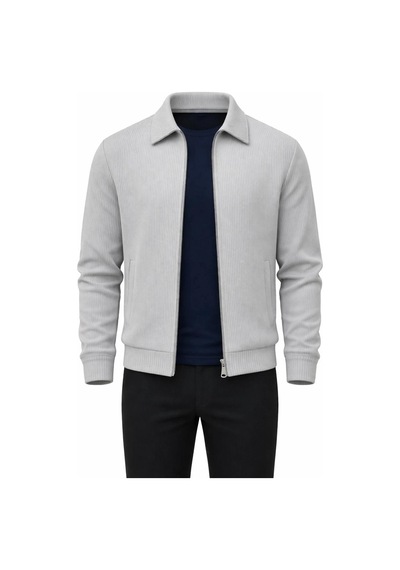 Plus Scorpion Slim Fit Fitilli Dokulu Erkek Fermuarlı Mont Ceket Günlük Şık Kombin Taş