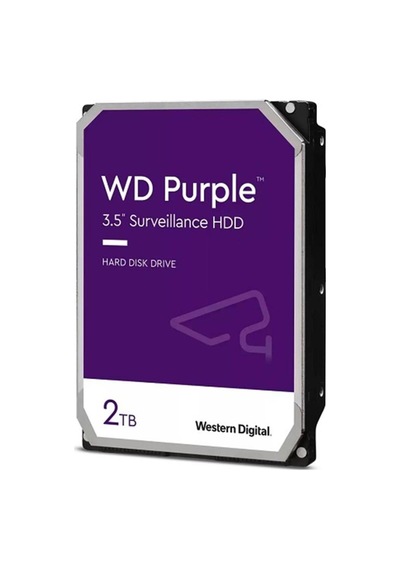 2 Tb 3.5 Purple Sata3 5400rpm 64mb 7/24 Guvenlık Wd23purz