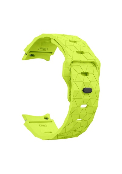 Galaxy Uyumlu Watch 6 44mm Krd-116 20mm Futbol Desenli Spor Tasarımlı Silikon Kordon