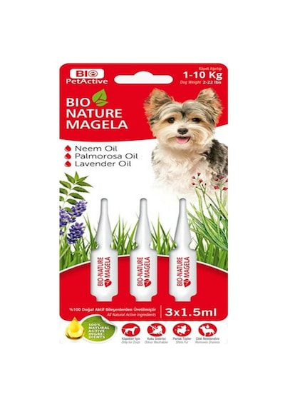 Bio Petactive Nature Magela 1 - 10 KG Köpek Damlası 3 x 1.5 ML