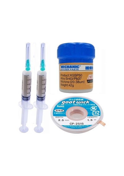 Krem Lehim 183c 42g Lehim Toplama Ve Lehim Emme Teli 2,5mm 4lü