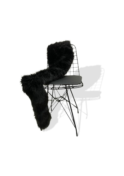 Zp Ymf Uzun Tüylü, Siyah Peluş Kumaş 100x150cm, Ev Tekstili 100x150cm Siyah Siyah