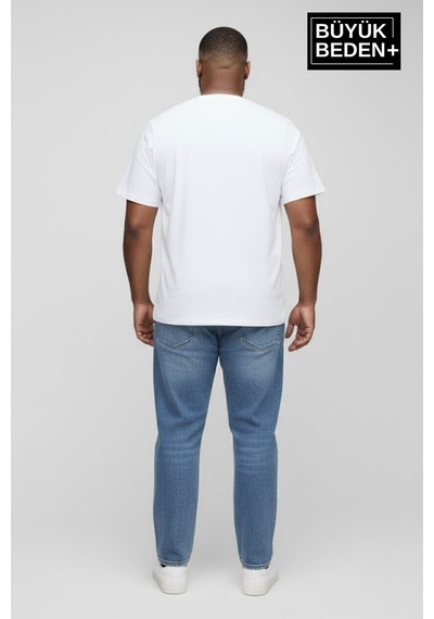 Superlife Büyük Beden Erkek Basic Tişört Pamuklu Düz T-shirt 3xl-6xl Spr26bts510 Beyaz Superlife Büyük Beden Erkek Basic Tişört Pamuklu Düz T-shirt 3xl-6xl Spr26bts510 Beyaz