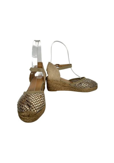Kemal Tanca 877 T01 Kadın Dolgu Topuklu Espadril Bej