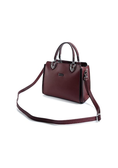 Silver Polo Sp1133 Kadın El Çantası Düz Bordo-bordo