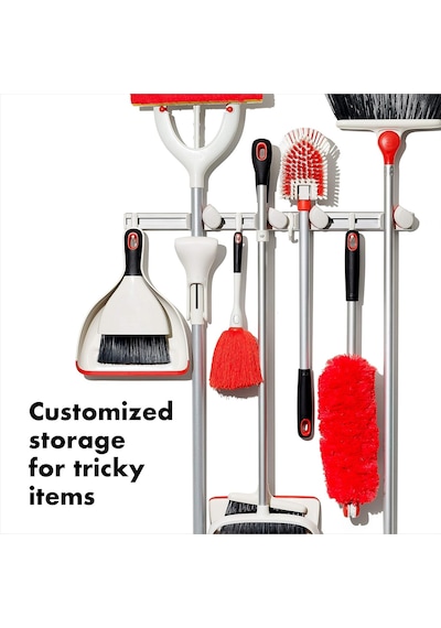 Oxo Good Grips Duvar Düzenleyici, Paspas Ve Süpürge İçin, 7,6 X 12,7 X 43,2 Cm Sku: Smg8690010226570 100