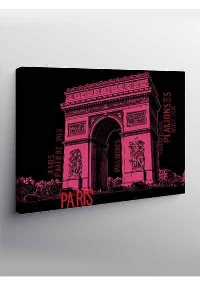 Kanvas Tablo Gece Aydınlatmalı Zafer Takı, Paris