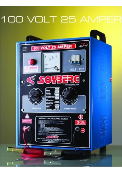 Soyberg 125 12V 24V 300A Şalterli Led Ekranlı Akü Test Cihazı