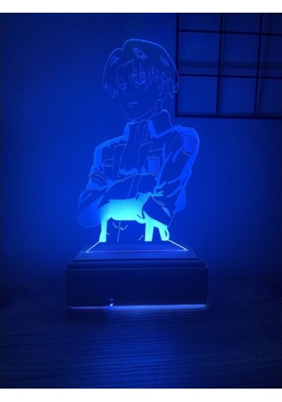 Titan Captain Levi Ackerman 3D Gece Lambası