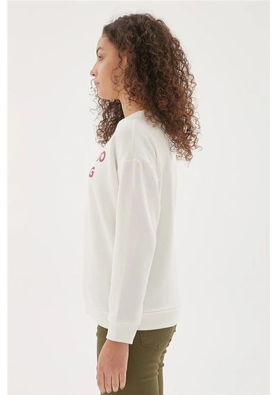 Fashion Frends 22k0842k1 Kadın Sweat Ekru