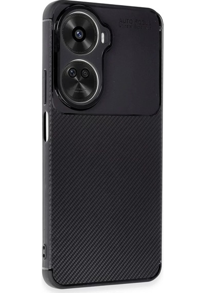 Newface Huawei Nova 12 Se Kılıf Auto Focus Karbon Kapak - Siyah Resimdeki