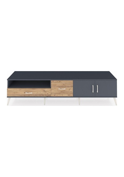 Hyperion Tv Ünitesi 2 Raflı 2 Çekmeceli 2 Kapaklı 220x44x51 Antrasit-antrasit/çam Antrasıt/atlas Çam - Antrasıt Hyperion Tv Ünitesi 2 Raflı 2 Çekmeceli 2 Kapaklı 220x44x51 Antrasit-antrasit/çam Antrasıt/atlas Çam - Antrasıt