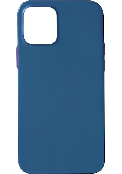 Keephone Apple Uyumlu iPhone 12 6.1'' İle Silikon Kılıf Mavi