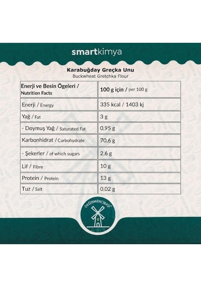 Karabuğday Greçka Unu 1 Kg