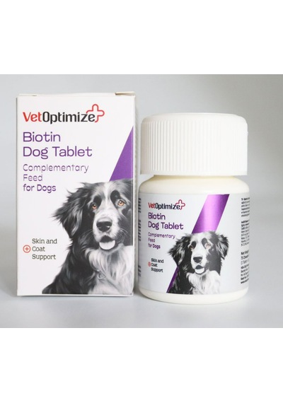 Vetoptimize Biotin Köpek Tüy Dökülmesi Tableti 75 Tablet Aşırı Tüy Dökülmesi, Kuru Deri, Matlaşma, Tırnak Kırılması & Biyotin Çinko Desteği