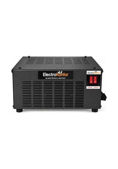 Electrokonfor Mobil 60v 700w Dc Elektrikli Fanlı Isıtıcı 350w/700w Siyah