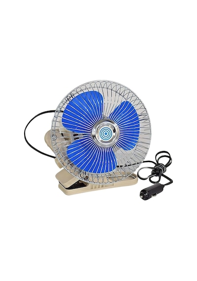 Ahmet Otomotiv Oto Vantilatör Mandallı Döner Başlıklı Araç Içi Fan 12 Volt