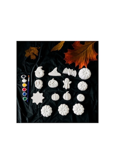 Cadılar Bayramı Halloween 15 Parça Boyanabilir Xxl Model 3d Balkağı Boyama Seti