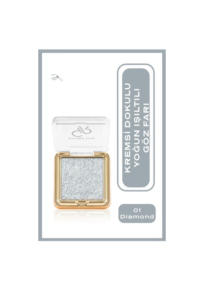 Golden Rose Glitter Glow Eyeshadow No:01 Diamond