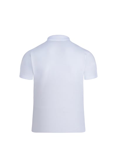 Hatemoğlu Beyaz Regular Fit 100% Pamuk Polo Yaka Tişört