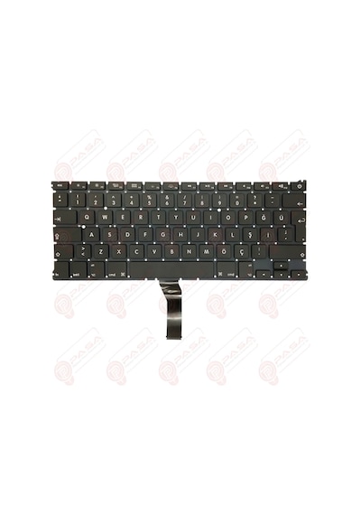 Apple Uyumlu MacBook Air MQD32LL/A, MQD32TU/A, MQD42LL/A, MQD42TU/A Klavye Tuş Takımı Tuş Seti Siyah Türkçe