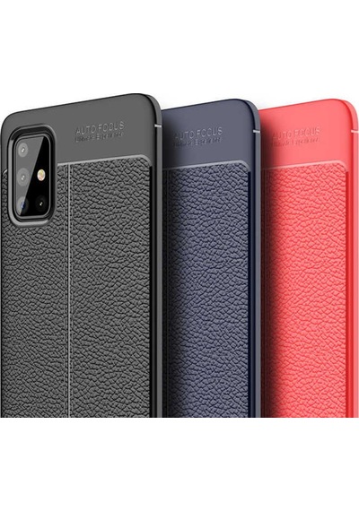 Samsung Uyumlu Galaxy A51 Kılıf Zore Niss Silikon Kapak-Siyah