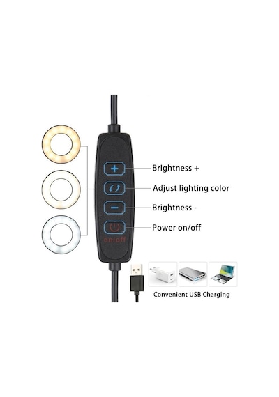 Electroon Upx 803l Akrobat Led Aydınlatmalı Dimmerli 5x Büyüteç