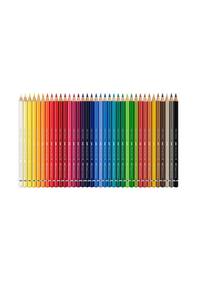 Faber-castell Albrecht Dürer Sulu Boya Kalemi, 36 Renk, Suda Çözünebilir, Canlı Pigment, Yüksek Dayanıklılık, Çift Kullanım Özelliği 124-Pembe