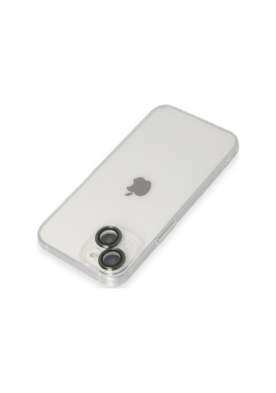 Apple iPhone Uyumlu  14 Kılıf Luko Lens Silikon -  Yeşil
