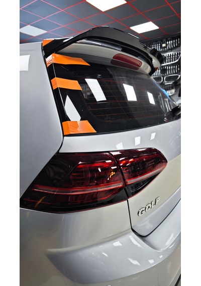 Golf 7 2013-2020 R Spoyler Plastik Parlak Siyah Boyalı