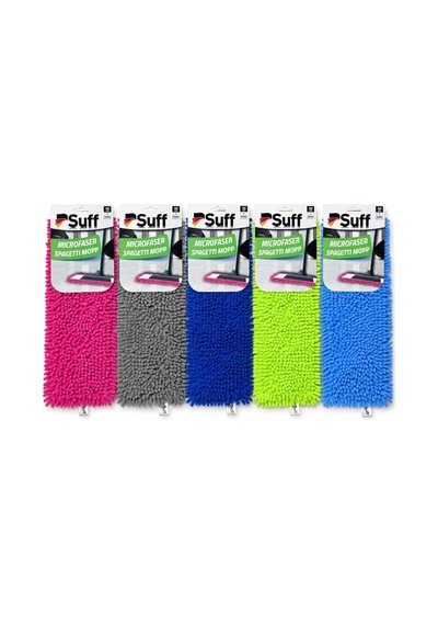 Suff 40 Cm Mikrofiber Spagetti Mop Bezi Islak & Kuru Temizlik Karma Renk Çok Renkli